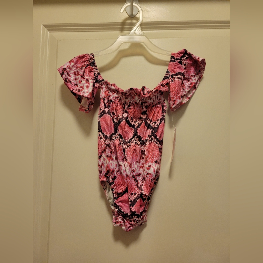 Pink & Black Boutique Baby Onesie